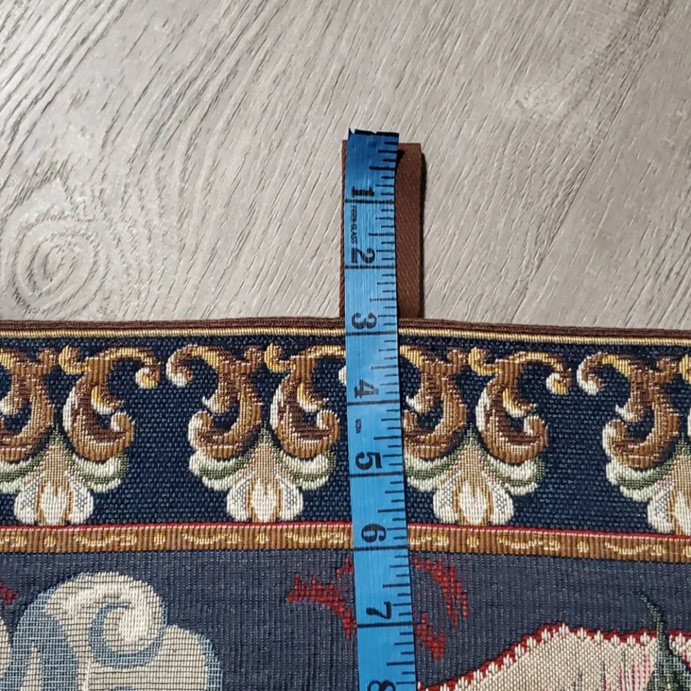 Vintage Faberge Franklin mint Swan Lake Tapestry Wool Cotton